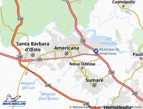 Mapa MICHELIN Nova América - ViaMichelin