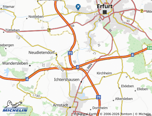 Kaart MICHELIN Molsdorf - ViaMichelin