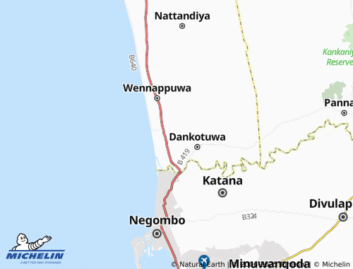 MICHELIN Mirissankotuwa North map - ViaMichelin