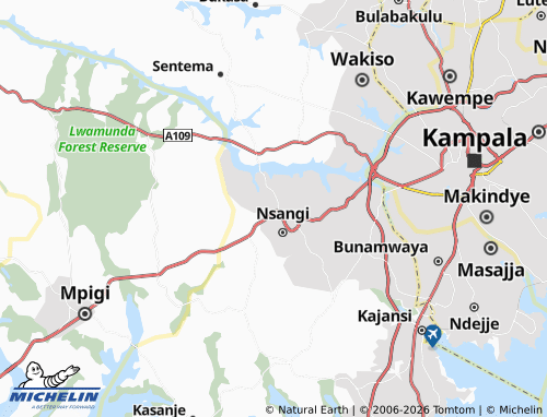 Mapa MICHELIN Nakatema - ViaMichelin