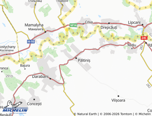 Kaart MICHELIN Păltiniș - ViaMichelin