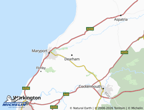 MICHELIN Dearham map - ViaMichelin