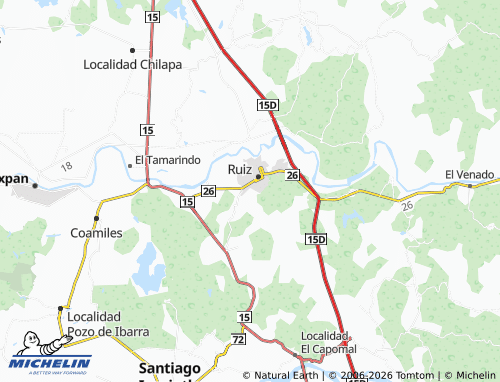 Carte MICHELIN Tiro al Blanco - ViaMichelin