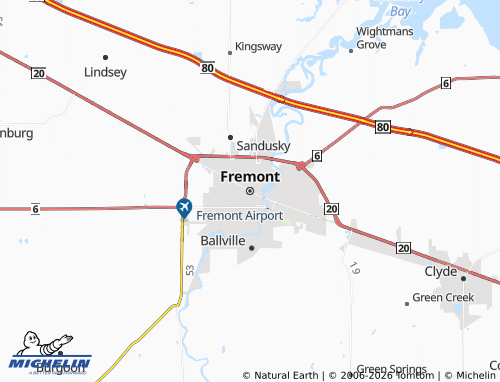 Mapa MICHELIN Fremont - ViaMichelin