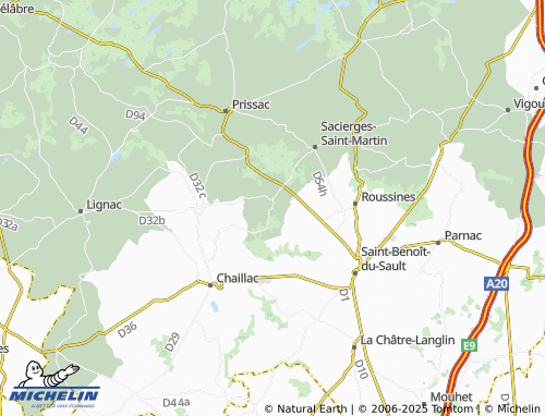 MICHELIN Chénier map - ViaMichelin