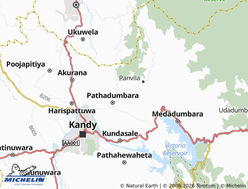 Mappa MICHELIN Eriyagasthenna - ViaMichelin