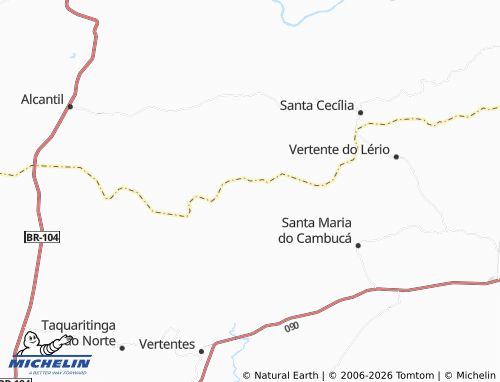 Mappa MICHELIN Serra da Cachoeira - ViaMichelin