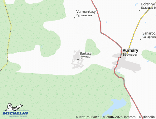 MICHELIN-Landkarte Burtasy - ViaMichelin
