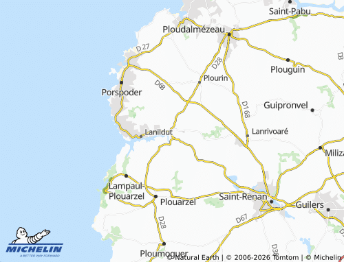 Mappa MICHELIN Brélès - ViaMichelin