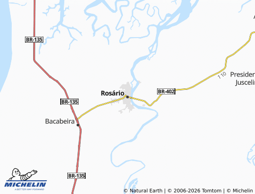 Carte MICHELIN Rosário - ViaMichelin