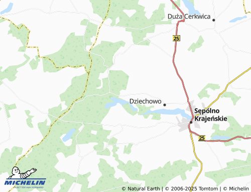MICHELIN Lutówko map - ViaMichelin