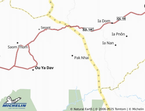 MICHELIN Pak Nhai map - ViaMichelin