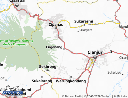 Carte MICHELIN Cugenang - ViaMichelin
