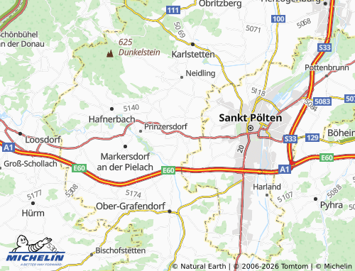 MICHELIN Gerersdorf map - ViaMichelin