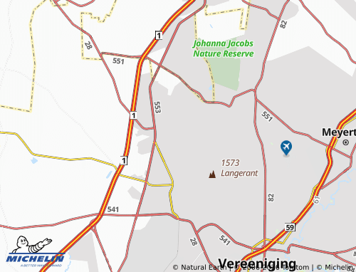 MICHELIN-Landkarte Evaton Small Farms - ViaMichelin