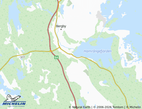 Carte MICHELIN Hamrångefjärden - ViaMichelin