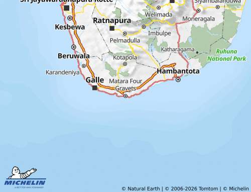 Kaart MICHELIN Matara - ViaMichelin