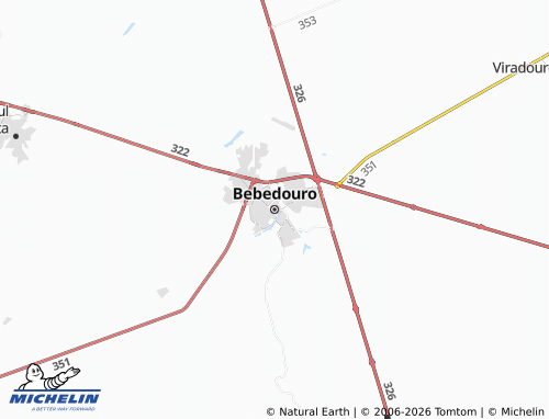 Mapa MICHELIN Bebedouro - ViaMichelin