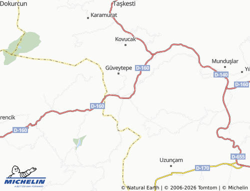 MICHELIN Samsaçavuş map - ViaMichelin