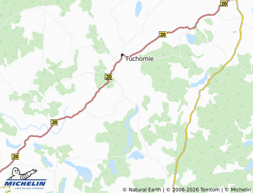 MICHELIN Ciemno map - ViaMichelin