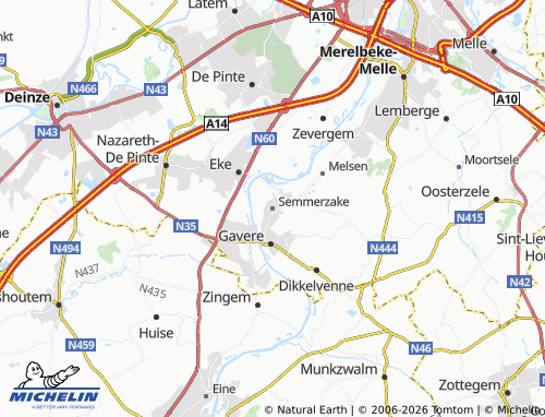 Mappa MICHELIN Semmerzake - ViaMichelin