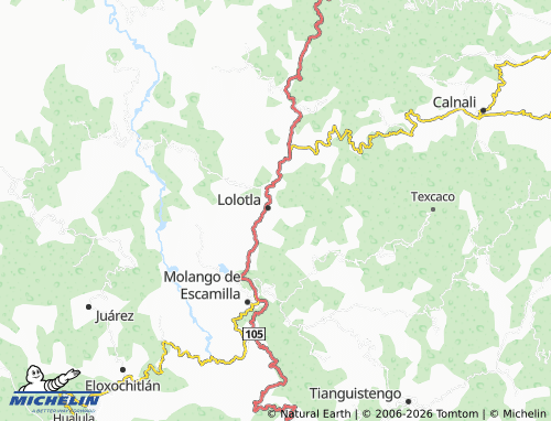 MICHELIN Chinameca map - ViaMichelin