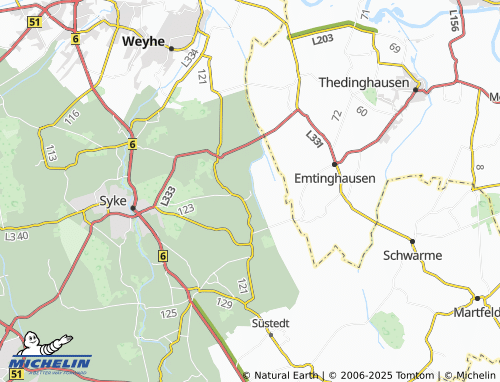 MICHELIN Osterholz map - ViaMichelin
