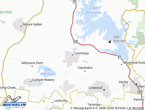 Mapa MICHELIN Coominya - ViaMichelin