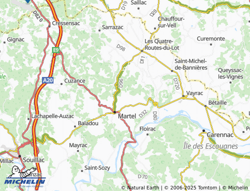 MICHELIN Louchapt map - ViaMichelin