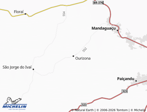 Carte MICHELIN Ourizona - ViaMichelin