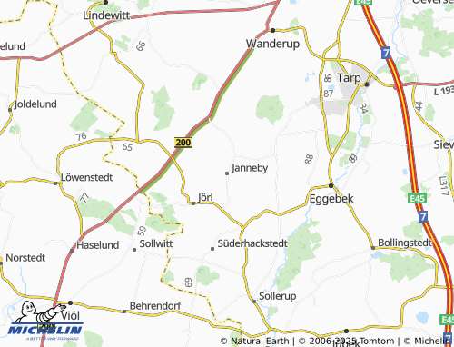 MICHELIN Janneby map - ViaMichelin