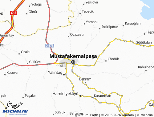 MICHELIN Yenidere map - ViaMichelin