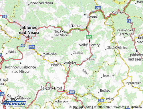 Mappa MICHELIN Zásada - ViaMichelin