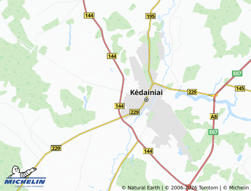 MICHELIN Janušava map - ViaMichelin