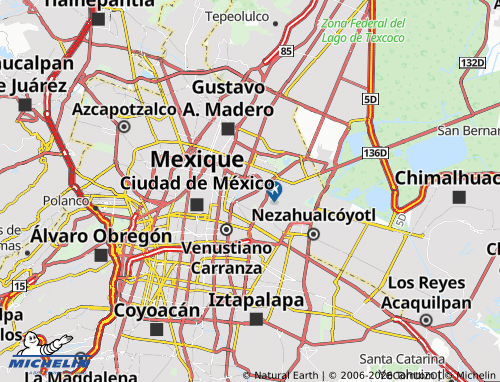 Mapa MICHELIN Romero Rubio - ViaMichelin