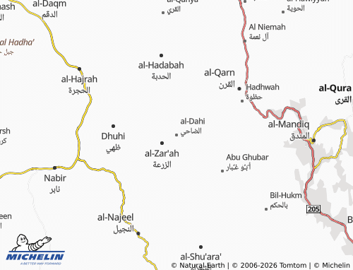 MICHELIN-Landkarte al-Dahi - ViaMichelin