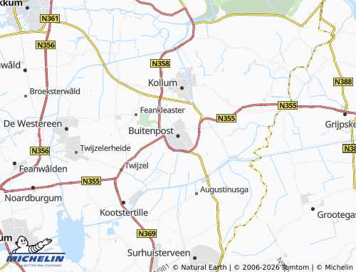 MICHELIN Buitenpost map - ViaMichelin