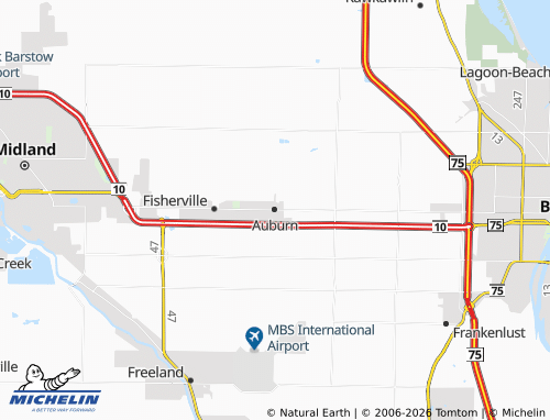 Mappa MICHELIN Auburn - ViaMichelin