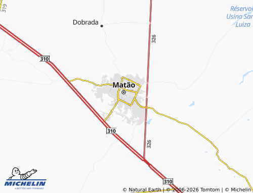 Carte MICHELIN Nova Matão - ViaMichelin