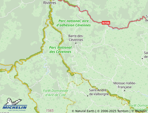MICHELIN Masbonnet map - ViaMichelin