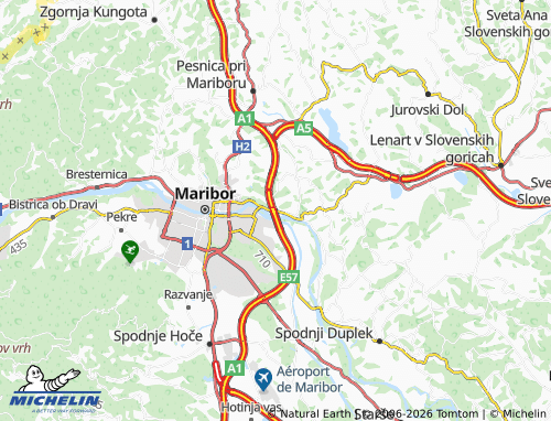 Carte MICHELIN Malečnik - ViaMichelin