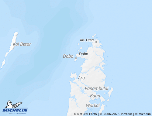MICHELIN Kepulauan Aru map - ViaMichelin