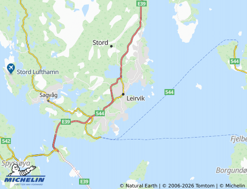 MICHELIN-Landkarte Leirvik - ViaMichelin