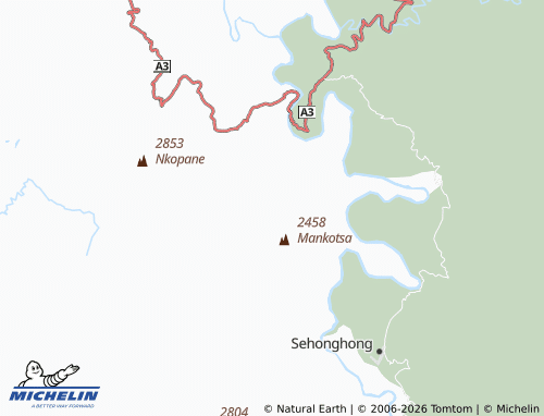 MICHELIN Ha Lekhoroane map - ViaMichelin