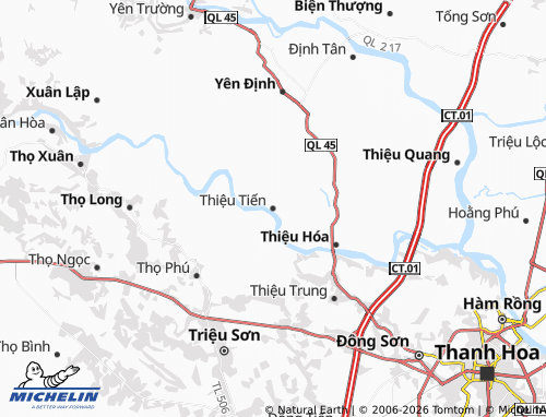 Mapa MICHELIN Thiệu Tiến - ViaMichelin