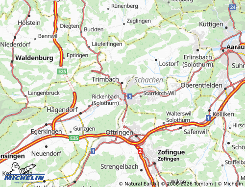 Mapa MICHELIN Olten - ViaMichelin