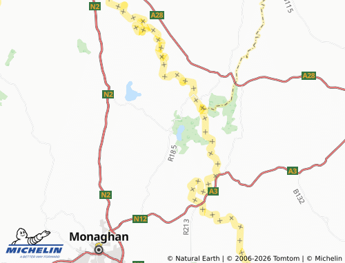 MICHELIN Glaslough map - ViaMichelin