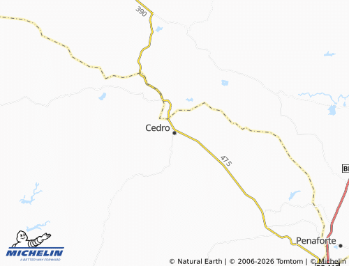 Carte MICHELIN Cedro - ViaMichelin