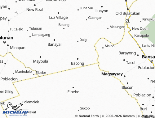 MICHELIN Bacong map - ViaMichelin