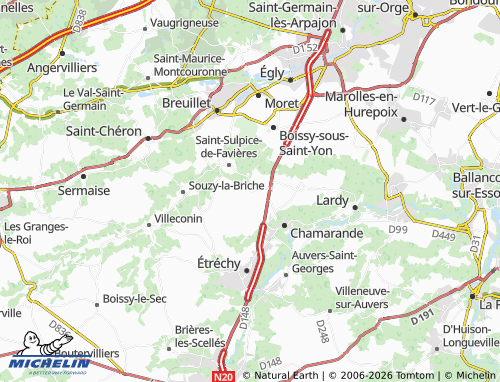 Mapa MICHELIN Mauchamps - ViaMichelin